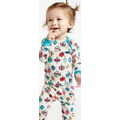 Hanging Ornaments Kid's Long Sleeve 2 Piece Stretch Boo Boo Pajamas
